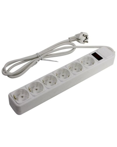 SP6W-150. Сетевой фильтр 6 розеток, 5м, белый. 5bites в Тюмени