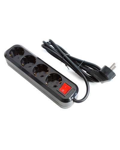SP4B-318. Сетевой фильтр 4 розетки, 1,8м черный. 5bites в Тюмени