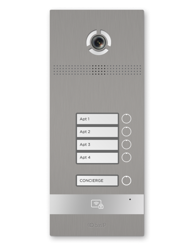 BI-04FB SILVER. Вызывная панель IP-домофона. BAS-IP в Тюмени