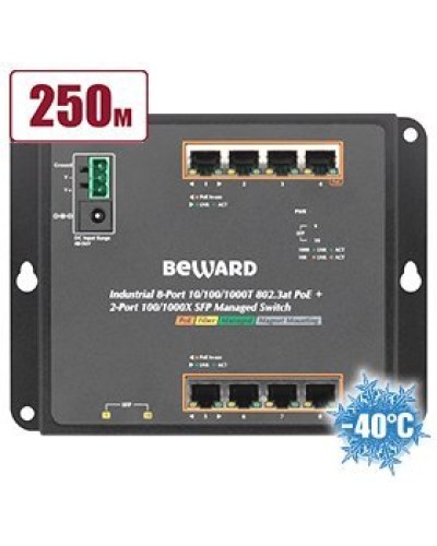 STWP-0802HP. Коммутатор 8-портовый. Beward в Тюмени