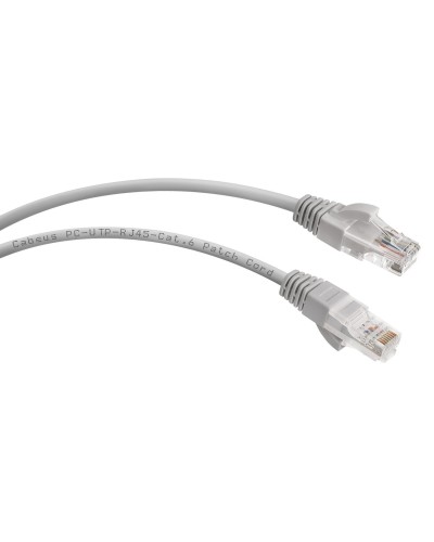 PC-UTP-RJ45-Cat.6-1.5m (7273c), серый. Патч-корд медный. CABEUS в Тюмени