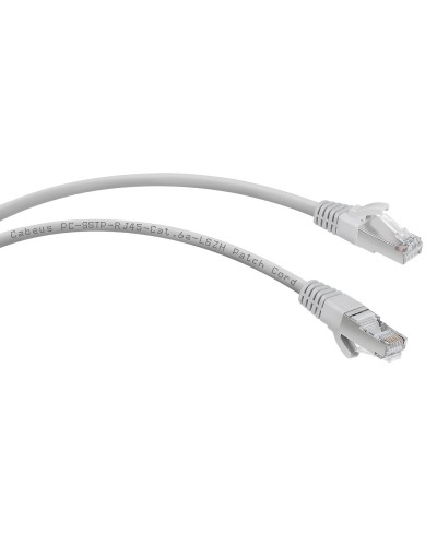 PC-SSTP-RJ45-Cat.6a-5m-LSZH (7905c), серый. Патч-корд медный. CABEUS в Тюмени