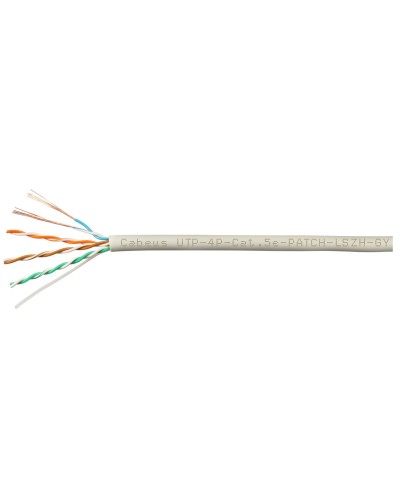 UTP-4P-Cat.5e-SOLID-LSZH-GY-LIGHT-100 (9996c-5). Кабель «витая пара» (LAN) для структурированных систем связи. CABEUS в Тюмени