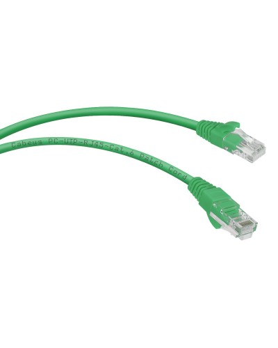 PC-UTP-RJ45-Cat.6-0.3m-GN (8682c), зелёный. Патч-корд медный. CABEUS в Тюмени