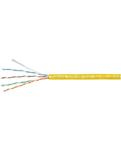 UTP-4P-Cat.5e-SOLID-LSZH-YL (9780c). Кабель «витая пара» (LAN) для структурированных систем связи. CABEUS в Тюмени