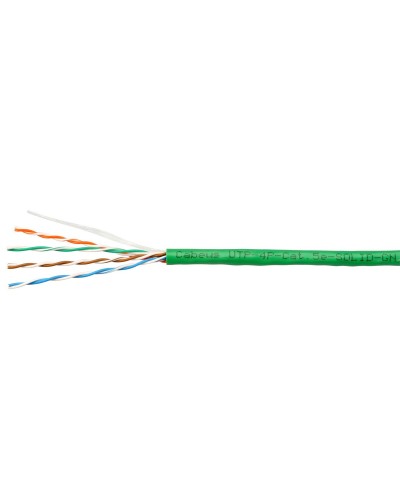 UTP-4P-Cat.5e-SOLID-LSZH-GN-100 (9779c-5). Кабель «витая пара» (LAN) для структурированных систем связи. CABEUS в Тюмени