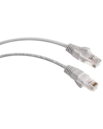 PC-UTP-RJ45-Cat.5e-0.15m-LSZH (9387c), серый. Патч-корд медный. CABEUS в Тюмени