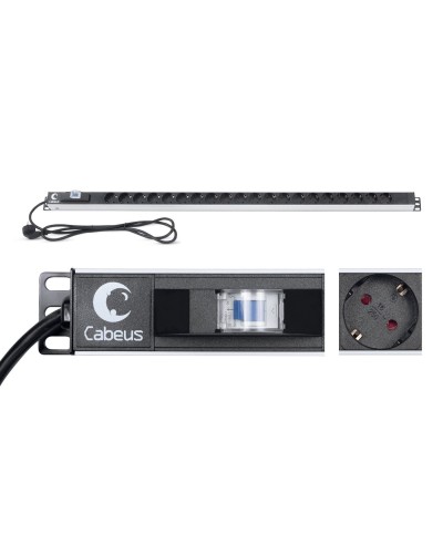 PDU-16-20S-B (9551c). Блок розеток. CABEUS в Тюмени