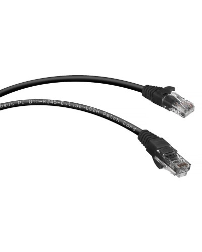 PC-UTP-RJ45-Cat.5e-2m-BK-LSZH (9539c), чёрный. Патч-корд медный. CABEUS в Тюмени