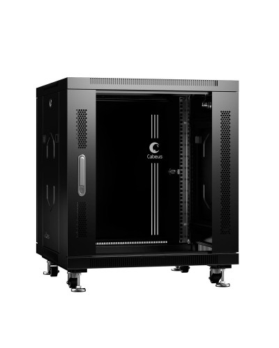 SH-05C-12U60/60-BK (8554c). Шкаф телекоммуникационный 19 напольный 12U. CABEUS в Тюмени