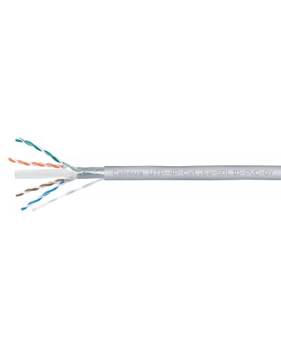 UTP-4P-Cat.6a-SOLID-PVC-GY (11373c). Кабель «витая пара» (LAN) для структурированных систем связи. CABEUS в Тюмени
