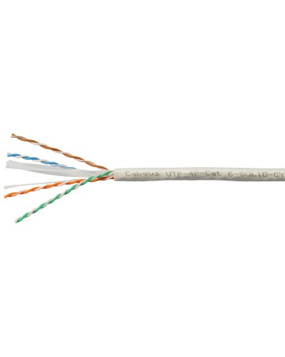 UTP-4P-Cat.6-SOLID-GY (7178c). Кабель «витая пара» (LAN) для структурированных систем связи. CABEUS в Тюмени