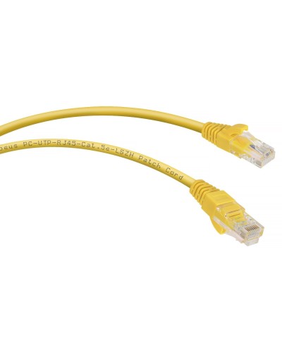 PC-UTP-RJ45-Cat.5e-0.3m-YL-LSZH (9495c), желтый. Патч-корд медный. CABEUS в Тюмени