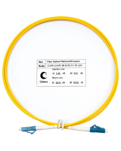 FOP(s)-9-LC-LC-0,5m (8807c). Патч-корд оптический. CABEUS в Тюмени