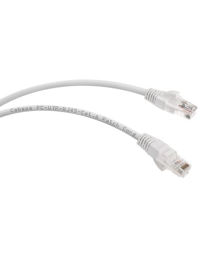 PC-UTP-RJ45-Cat.6-3m (7269c), серый. Патч-корд медный. CABEUS в Тюмени