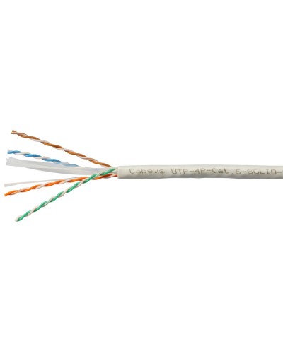 UTP-4P-Cat.6-SOLID-LSZH-WH (11871c). Кабель «витая пара» (LAN) для структурированных систем связи. CABEUS в Тюмени