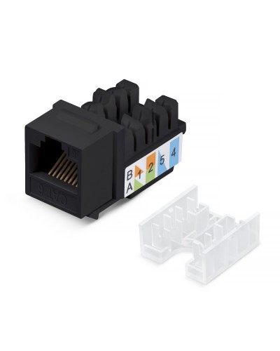 KJ-RJ45-Cat.6-90-SW-BK (10102c). Вставка Keystone Jack RJ-48. CABEUS в Тюмени