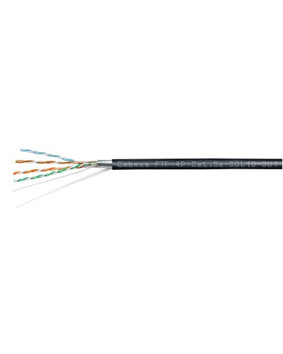 FTP-4P-Cat.5e-SOLID-OUT-LSZH-UV-100 (7176c-5). Кабель «витая пара» (LAN) для структурированных систем связи. CABEUS в Тюмени