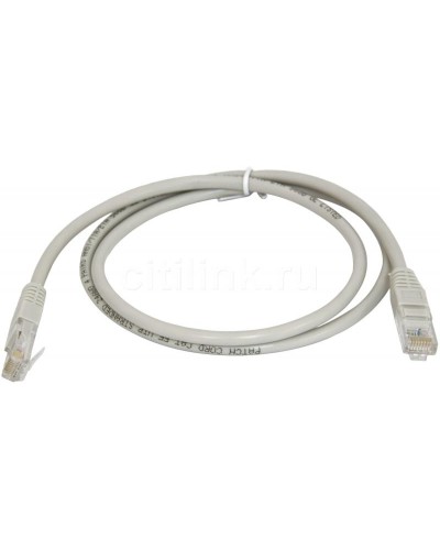 PC-UTP-RJ45-Cat.5e-0.3m (7209c), серый. Патч-корд медный. CABEUS в Тюмени