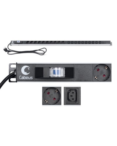 PDU-16-10S-10C13-B (9552c). Блок розеток. CABEUS в Тюмени