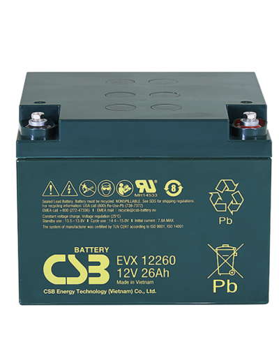 CSB EVX 12260. Аккумулятор герметичный свинцово-кислотный. CSB в Тюмени