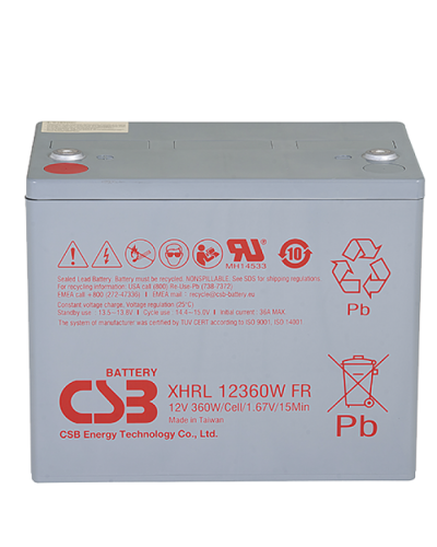 CSB XHRL 12360W FR. Аккумулятор герметичный свинцово-кислотный. CSB в Тюмени