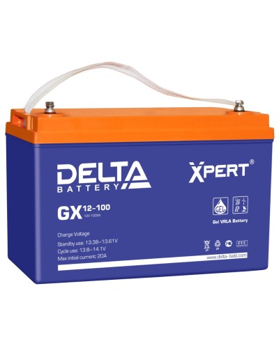 Delta GX 12-100. Аккумулятор герметичный свинцово-кислотный. Delta в Тюмени