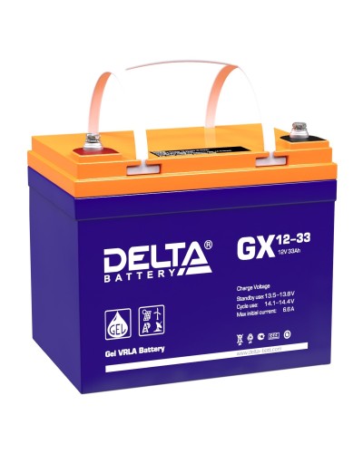 Delta GX 12-33. Аккумулятор герметичный свинцово-кислотный. Delta в Тюмени