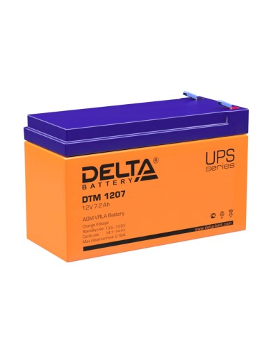 Delta DTM 1207. Аккумулятор герметичный свинцово-кислотный. Delta в Тюмени