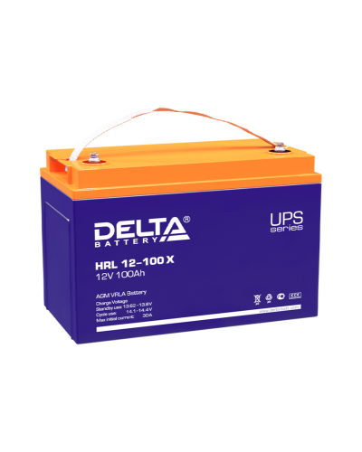Delta HRL 12-100 X. Аккумулятор герметичный свинцово-кислотный. Delta в Тюмени