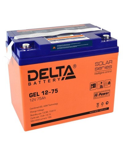 Delta GEL 12-75. Аккумулятор герметичный свинцово-кислотный. Delta в Тюмени