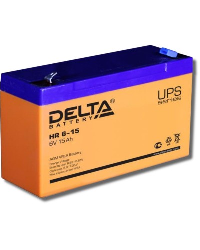 Delta HR 6-15. Аккумулятор герметичный свинцово-кислотный. Delta в Тюмени