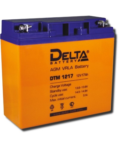 Delta DTM 1217. Аккумулятор герметичный свинцово-кислотный. Delta в Тюмени