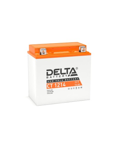 Delta CT 1214. Аккумулятор герметичный свинцово-кислотный стартерный. Delta в Тюмени