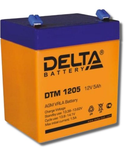 Delta DTM 1205. Аккумулятор герметичный свинцово-кислотный. Delta в Тюмени
