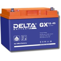 Delta GX 12-45. Аккумулятор герметичный свинцово-кислотный. Delta