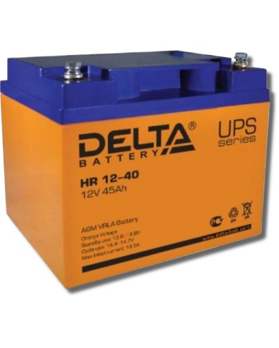 Delta HR 12-40. Аккумулятор герметичный свинцово-кислотный. Delta в Тюмени