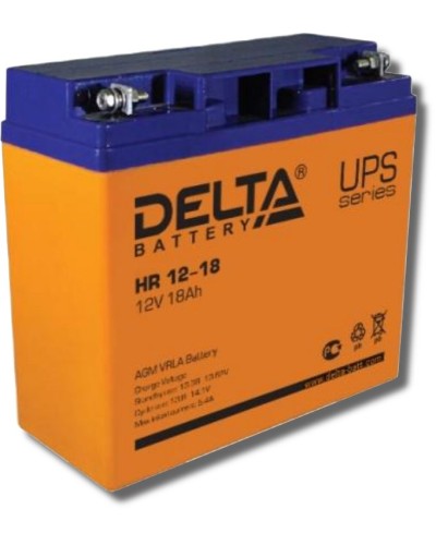 Delta HR 12-18. Аккумулятор герметичный свинцово-кислотный. Delta в Тюмени