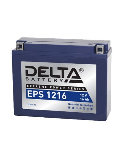 Delta EPS 1216. Аккумулятор герметичный свинцово-кислотный стартерный. Delta в Тюмени