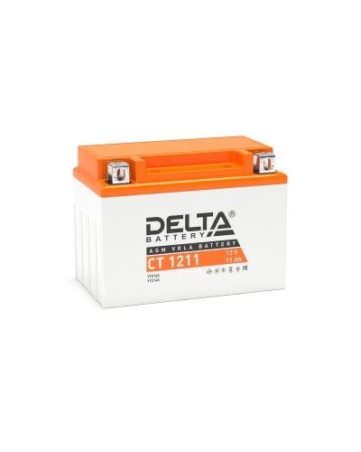 Delta CT 1211. Аккумулятор герметичный свинцово-кислотный стартерный. Delta в Тюмени