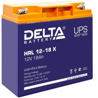 Delta HRL 12-18 X. Аккумулятор герметичный свинцово-кислотный. Delta