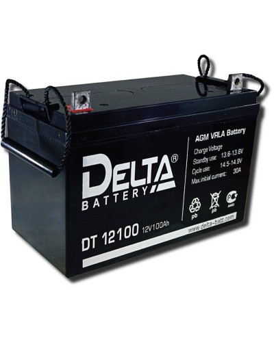 Delta DT 12100. Аккумулятор герметичный свинцово-кислотный. Delta в Тюмени