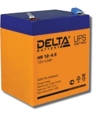 Delta HR 12-4.5. Аккумулятор герметичный свинцово-кислотный. Delta в Тюмени