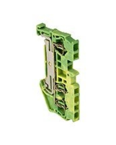 JXB-ST-2.5 3-проводная, земля, желто-зеленная (plc-jxb-st-2.5-3-pen). Колодка клеммная пружинная. EKF в Тюмени
