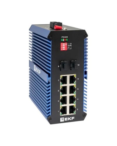 TSX-U-2GX/SFP-8GTP. Промышленный неуправляемый коммутатор. EKF в Тюмени