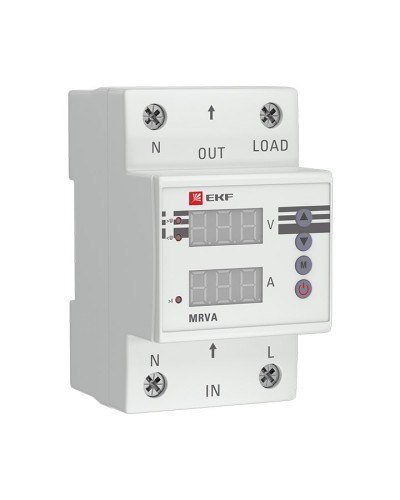 MRVA 40A PROxima (MRVA-40A). Реле напряжения и тока с дисплеем. EKF в Тюмени