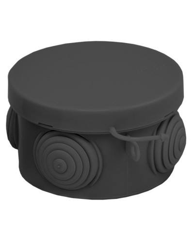 КМР-040-038 с крышкой (65х40) чёрная IP54 (plc-kmr-040-038-b). Коробка распределительная. EKF в Тюмени