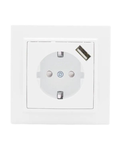 Минск Розетка 1-местная СП с/з 16А (ERR16-028-100-USB). Розетка 1-местная СП с/з 16А. EKF в Тюмени