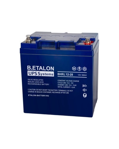 B.ETALON BHRL 12-28. Аккумулятор герметичный свинцово-кислотный. ETALON в Тюмени