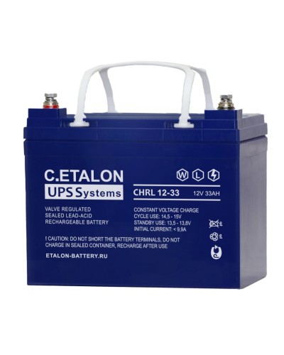 C.ETALON CHRL 12-33. Аккумулятор герметичный свинцово-кислотный. ETALON в Тюмени